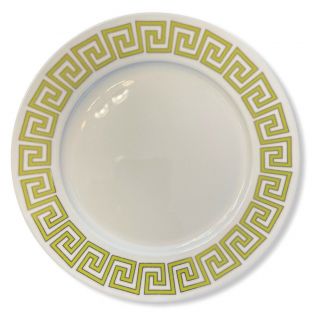 Jonathan Adler Dinner Plates Greek Key Green Set Of 5 Happy Home