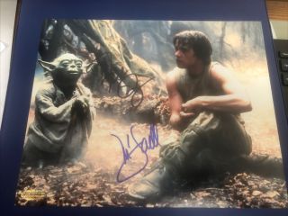 Frank Oz And Mark Hamill Signed 8x10 Photo W/coa - Star Wars - Luke & Yoda