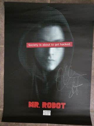 Fan Expo Exclusive Mr Robot (season 1) Poster Signed By Christian Slater