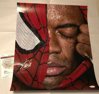 Stan Lee Hand Signed Autographed " Spider - Man " 16x20 Photo With Jsa Witnessed