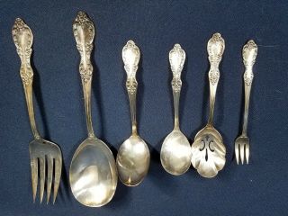 5pc Is Wm Rogers St James Grand Elegance Silverplate Serving Set Exc