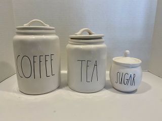 Rae Dunn Magenta Coffee Tea Sugar Canisters