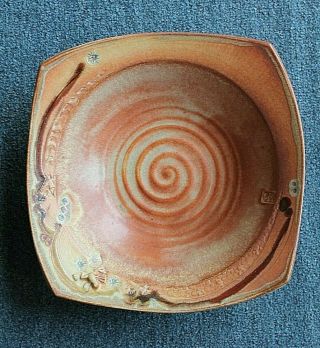 Vintage Ceramic Pottery Bowl/ Dish Handmade Santa Fe,  Mexico Signed Miller
