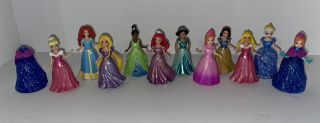 Magic Clip & Glider Polly Pocket Disney Princesses - 11 Dolls,  12 Dresses