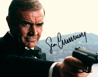 Sean Connery Signed 8x10 Photo With Autographed Picture