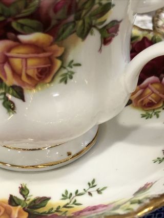 Vintage Royal Albert Old Country Roses Tea Cup & Saucer Set 6 England 1962 - 1973 3