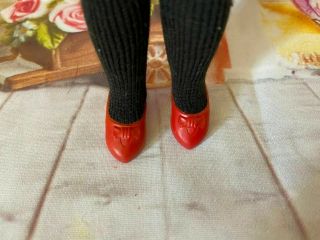 Vintage Pepper / Penny Brite Doll Shoes 1 Pair Red.  Shoes Only No Doll.