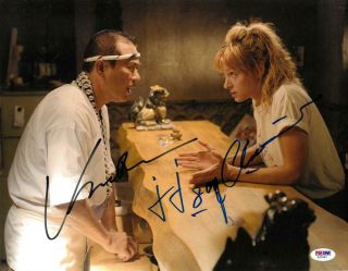 Uma Thurman/sonny Chiba Signed Kill Bill Autographed 11x14 Photo Psa/dna Z37957
