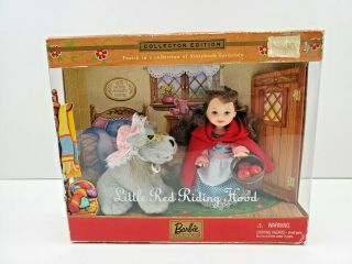 Mattel Barbie Kelly Doll Little Red Riding Hood Wolf Collector Ed 2001 52899