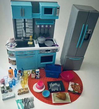 My Life As Kitchen Play Set For 18 " Dolls Like American Girl & Accessories
