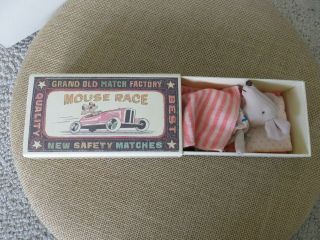 Maileg,  Big Sister Mouse,  5 " Tall Grand Old Match Factory - Exc