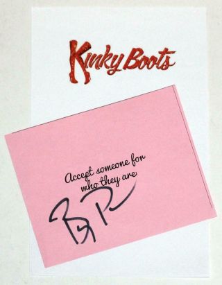 Kinky Boots Billy Porter Signed Stage Prop