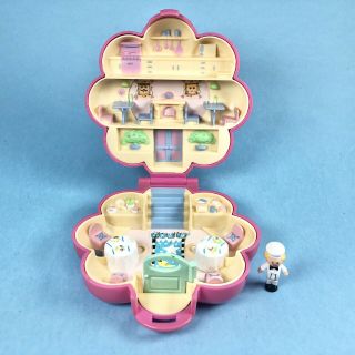 Vintage Polly Pocket Mr.  Fry’s Restaurant Compact With 1 Doll 1990