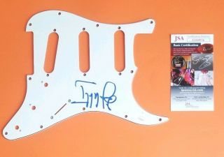 Iggy Pop Signed Strat Guitar Pickguard Certified Authentic With Jsa Stooges