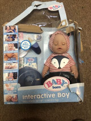 Baby Born Interactive Boy � Blue Eyes With 9 Ways To Nurture
