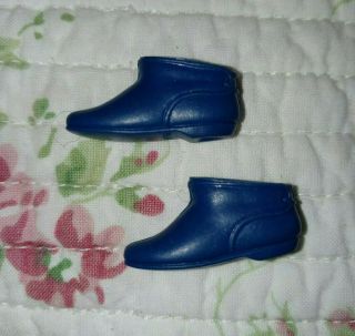 Barbie Francie Skipper 1970 Wooly Winner 1746 Vintage Royal Blue Ankle Boots