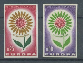 [p811] France 1964 Europa Good Set Vf Mnh Stamps Imperf Value $160