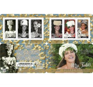 Polynesia 2021 Polynesie Miss Tahiti 1990 France 1991 Mareva Georges Booklet 6v
