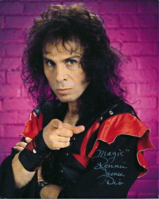 Ronnie James Dio Black Sabbath Rainbow Signed 8x10