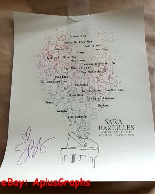 Sara Bareilles.  Amidst The Chaos Limited Edition Lithograph - Signed