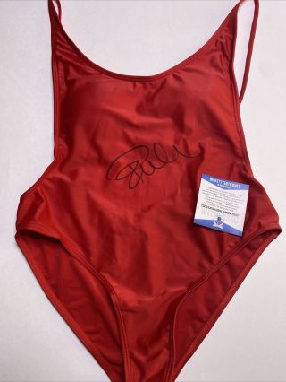 Pamela Anderson Signed Baywatch Bathing Suit Swimsuit Beckett 2