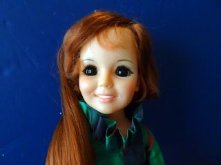 Vtg Crissy Grow - Hair Doll By Ideal - 1971 - Orig.  Clothes - Flower Knob - 18 " -