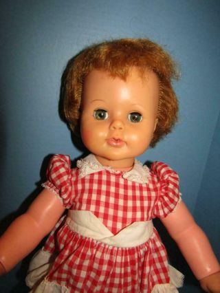 Vintage Ideal 22 " Kissy Doll In Romper 1960 