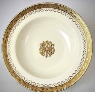 Rare Vintage Minton Gold Encrusted Rimmed Soup Plate/bowl 10