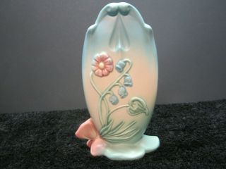 Vintage Hull Usa Art Pottery Bow Knot Vase B - 9 - 8 1/2