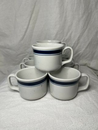 Lauffer Blueberry Stoneware Mug Set Of 8