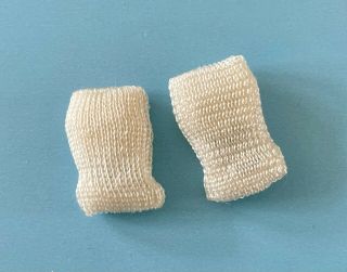Vintage Doll Clothes: White Rayon Socks For Vogue Ginny Ginnette Muffie Ginger