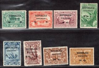 Portuguese Inhambane Portugal 1913 Stamp Sc.  56/63 Mh Vasco Da Gama