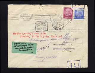Germany: 1920 Cover To Hungary - Returned - Official Seals