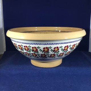 Nicholas Mosse Pottery Of Ireland Old Rose Tan Beige Display Bowl W 1 Rim Crack