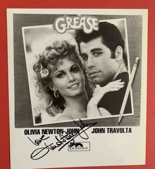 Olivia Newton - John Vintage Grease Publicity Photo Signed