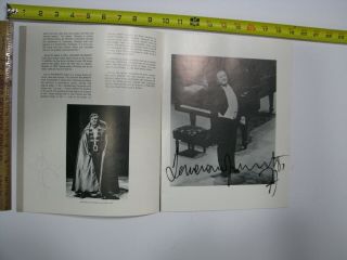 Autographed Luciano Pavarotti Opera Program 1977