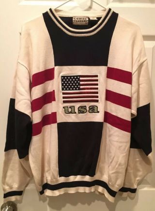 Vintage Men’s L Sweater Cotton Traders Usa