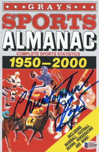 Christopher Lloyd Signed Autograph Grays Almanac - Back To The Future Beckett 8