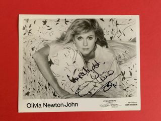 Olivia Newton - John Autographed Vintage 8x10 Publicity Photo Cond.