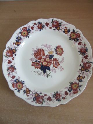 Antique Royal Cauldon,  England Majestic Floral Round 15 " Porcelain Platter
