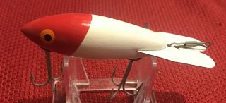Vintage Bomber 5/8 Oz 4 Inch Red Head Fishing Lure (600 Series?)