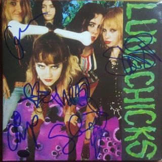 " Lunachicks " Group Signed 45 Cover Paas