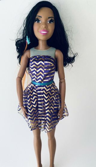 28” African American Just Play Mattel Barbie Friends 2001 Fast.  Euc