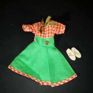 Vintage Beverly Hillbillies Elly May Clampett Doll Dress Calico Lassie Outfit