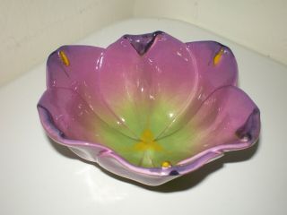 Mustardseed & Moonshine Purple Green Flower Bowl Dish South Africa