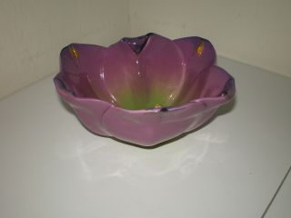 Mustardseed & Moonshine Purple Green Flower Bowl Dish South Africa 2