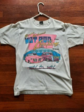 Vintage Hot Rod T Shirt Large Pacific Northwest Mild To Wild 1990