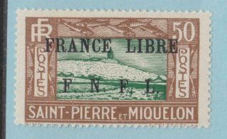St Pierre And Miquelon 211 Hinged Og No Faults Extra Fine