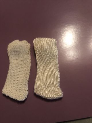 Vintage Doll Clothes: White Rayon Socks For Vogue Ginny Ginnette Muffie Ginger