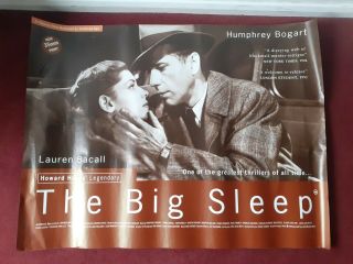 The Big Sleep - Quad Movie Poster - 1995 Re - Release - Humphrey Bogart
